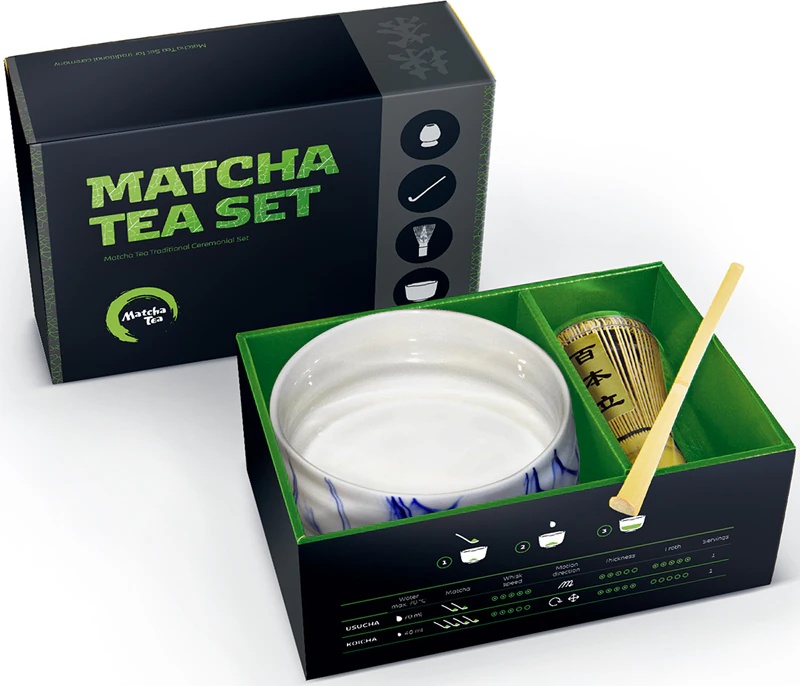 Matcha arbatos rinkinys Matcha arbatai Hiroki dovanų rinkinys gėrimui ruošti