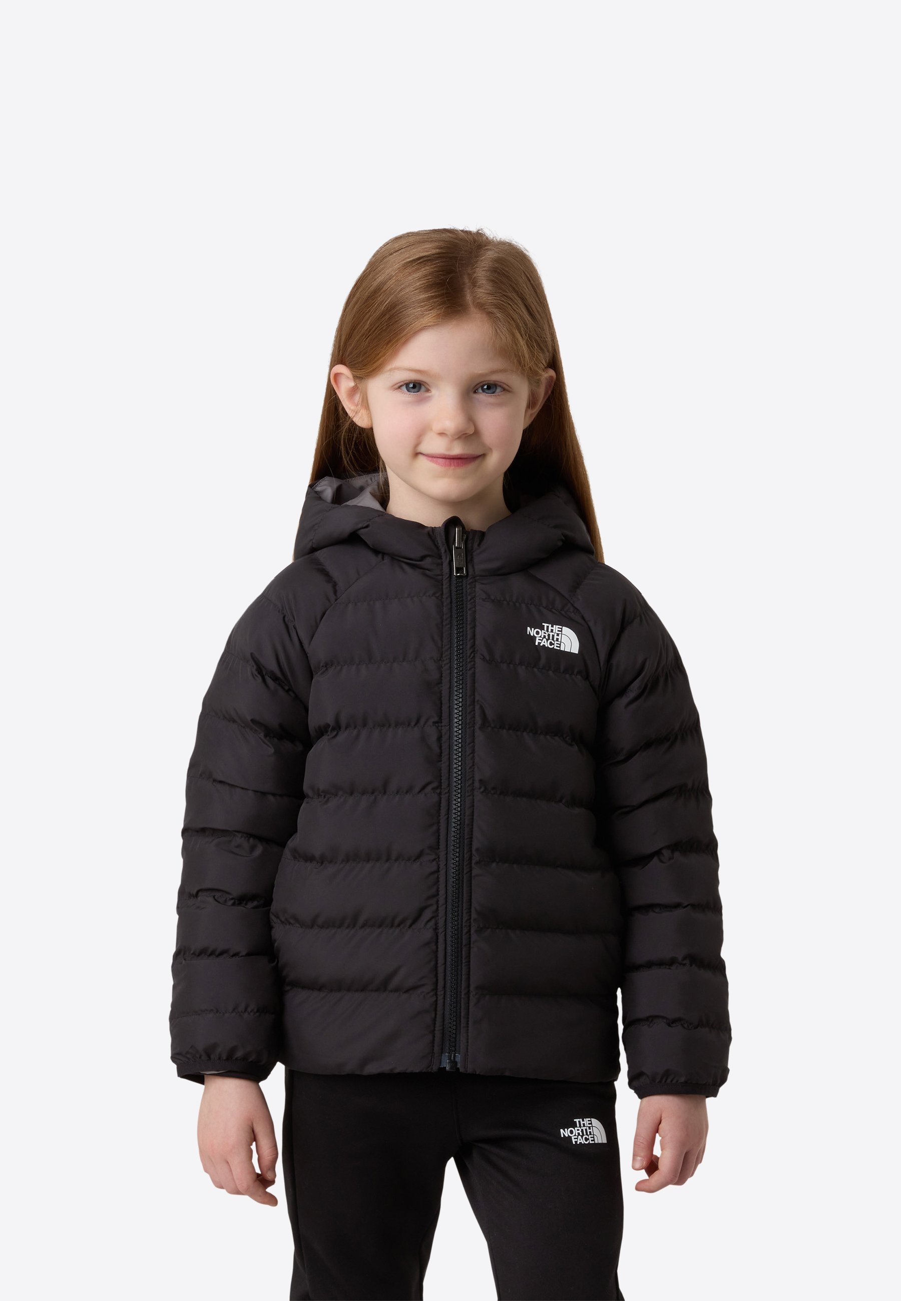 The North Face Wendbare Kinder-Kapuzenjacke Perrito - Winterjacke - Schwarz-Rauchperle