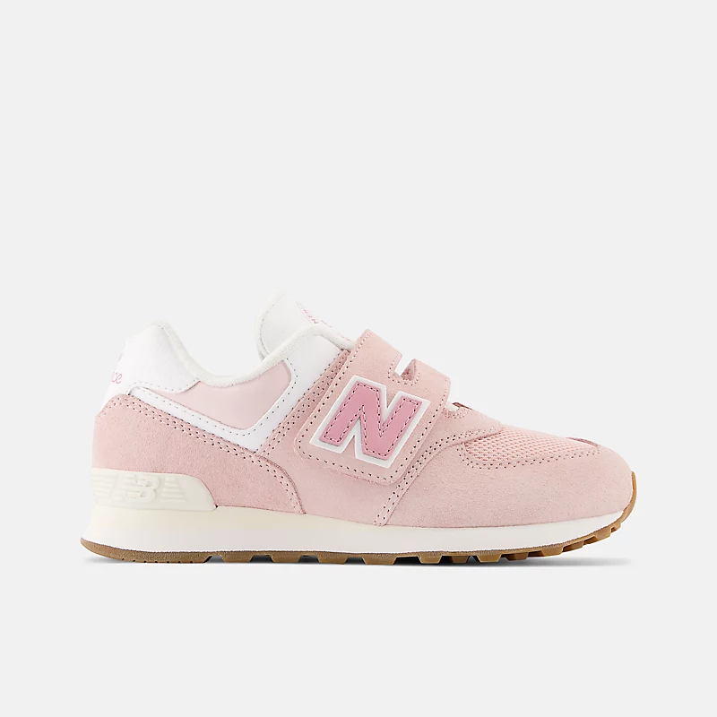 Baby 574 Klettverschluss und Schlaufen - Kristallrosa mit Nebelrosa