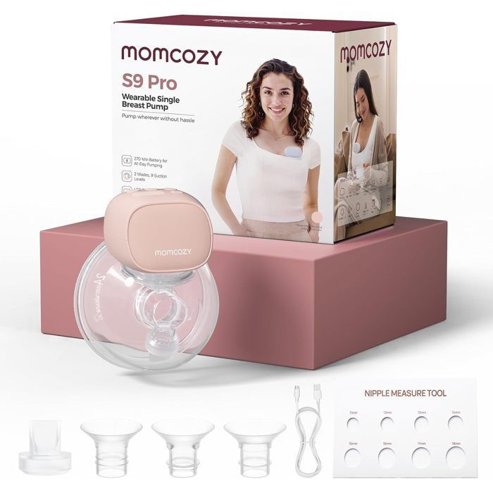 Momcozy S9 Pro Tire-lait Électrique Portable, 24mm Rose