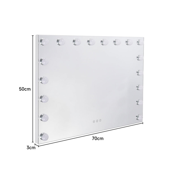 Espejo de tocador Hollywood de Livingandhome con luz