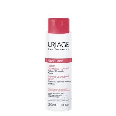 Uriage Roséliane Fluide Dermo-Nettoyant rauhoittava punaisuutta estävä kasvojen puhdistusgeeli 250 ml 250 ml