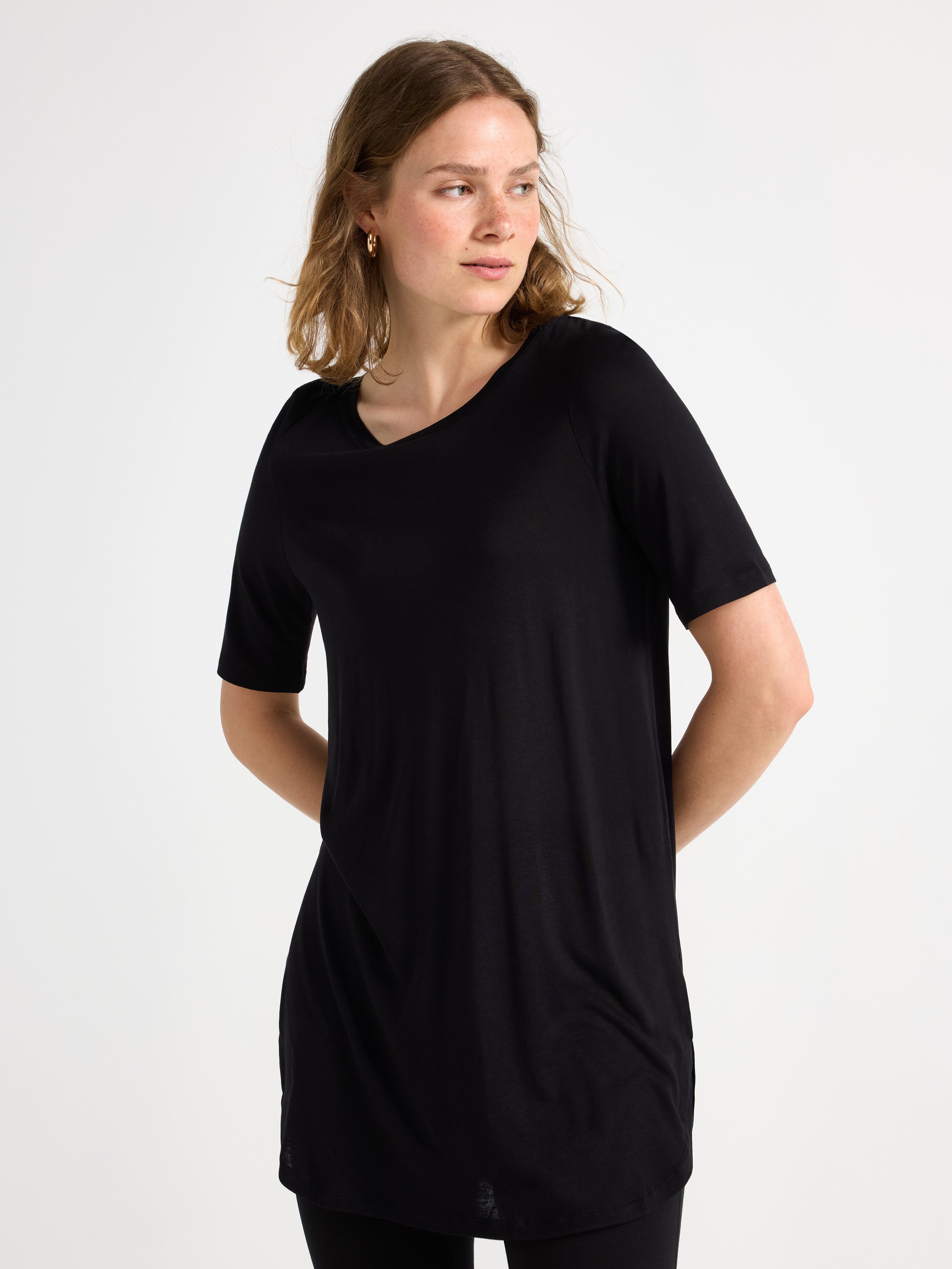 Kortärmad topp Black