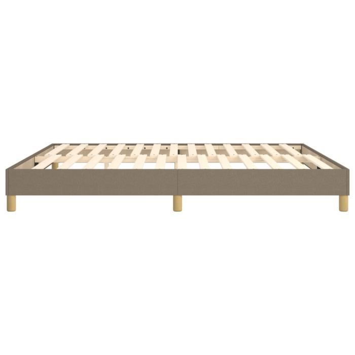 DILWE sprung bed base - Taupe - 180x200 cm - 100% polyester fabric - 2-seater