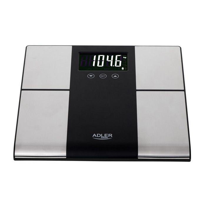 Elektronische Badezimmerwaage - Adler AD 8165 mit Analysegerät - 225 kg