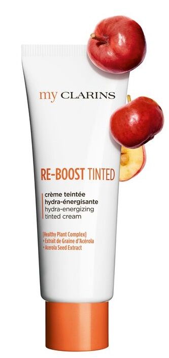 „My Clarins Re-Boost“ tonuotas drėkinamasis kremas su spalva. Prabangios tikslinės procedūros.