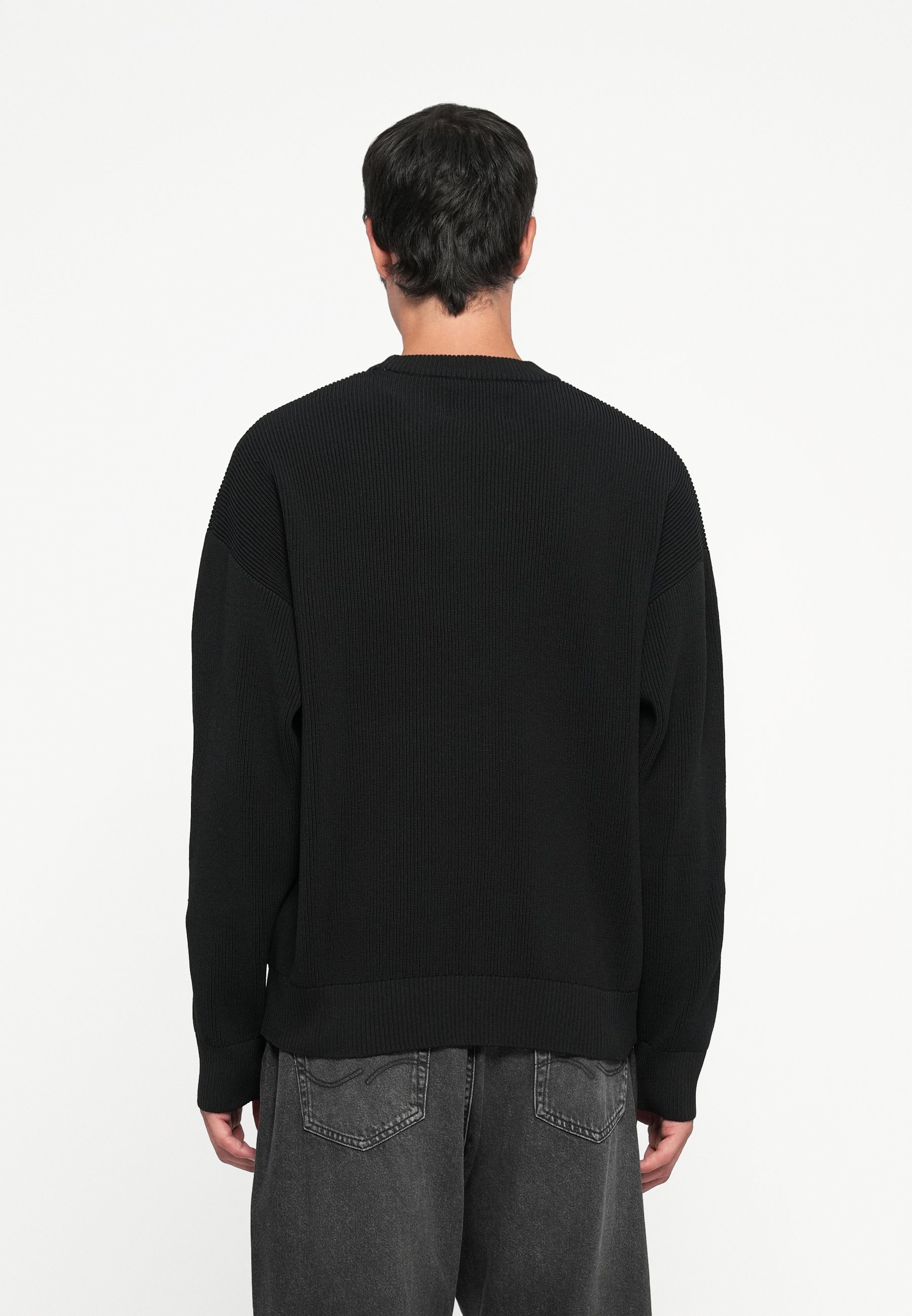 Jack & Jones JCOUNION CREW NECK - Trui - zwart