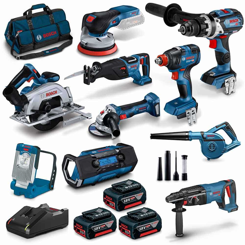 BOSCH 18 V:n harjaton akkupaketti, 10 kpl, 3 x 5,0 Ah, 0615990N3B