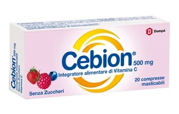 CEBION Cebion suikervrije 20 kauwtabletten Voedingssupplement met vitamine C