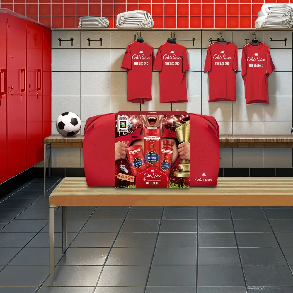 Old Spice Footballer Zestaw dla mężczyzn: 2 x dezodorant + żel pod prysznic