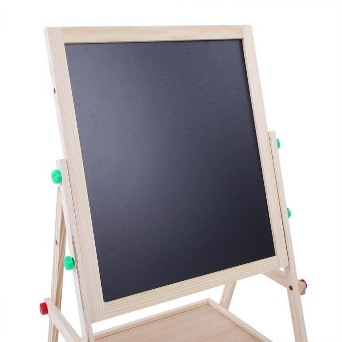 Dubbelzijdig tekenbord voor kinderen - MXZZAND - Originele houtkleur - Hout - 50*37*5 cm