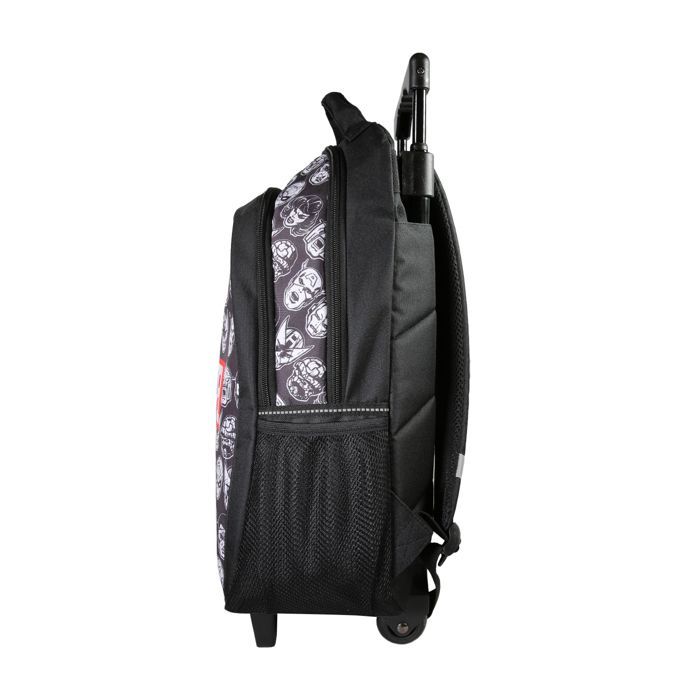 Bagtrotter - Avengers - Marvel - Sac à Dos Scolaire - Sac à Dos à Roulettes -  Noir - 2 Compartiments Zippés - 1 Poche...