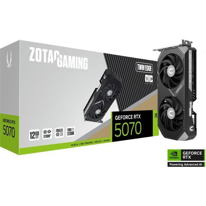 ZOTAC - Scheda grafica da gioco - GeForce RTX 5070 - Twin Edge OC - 12 GB