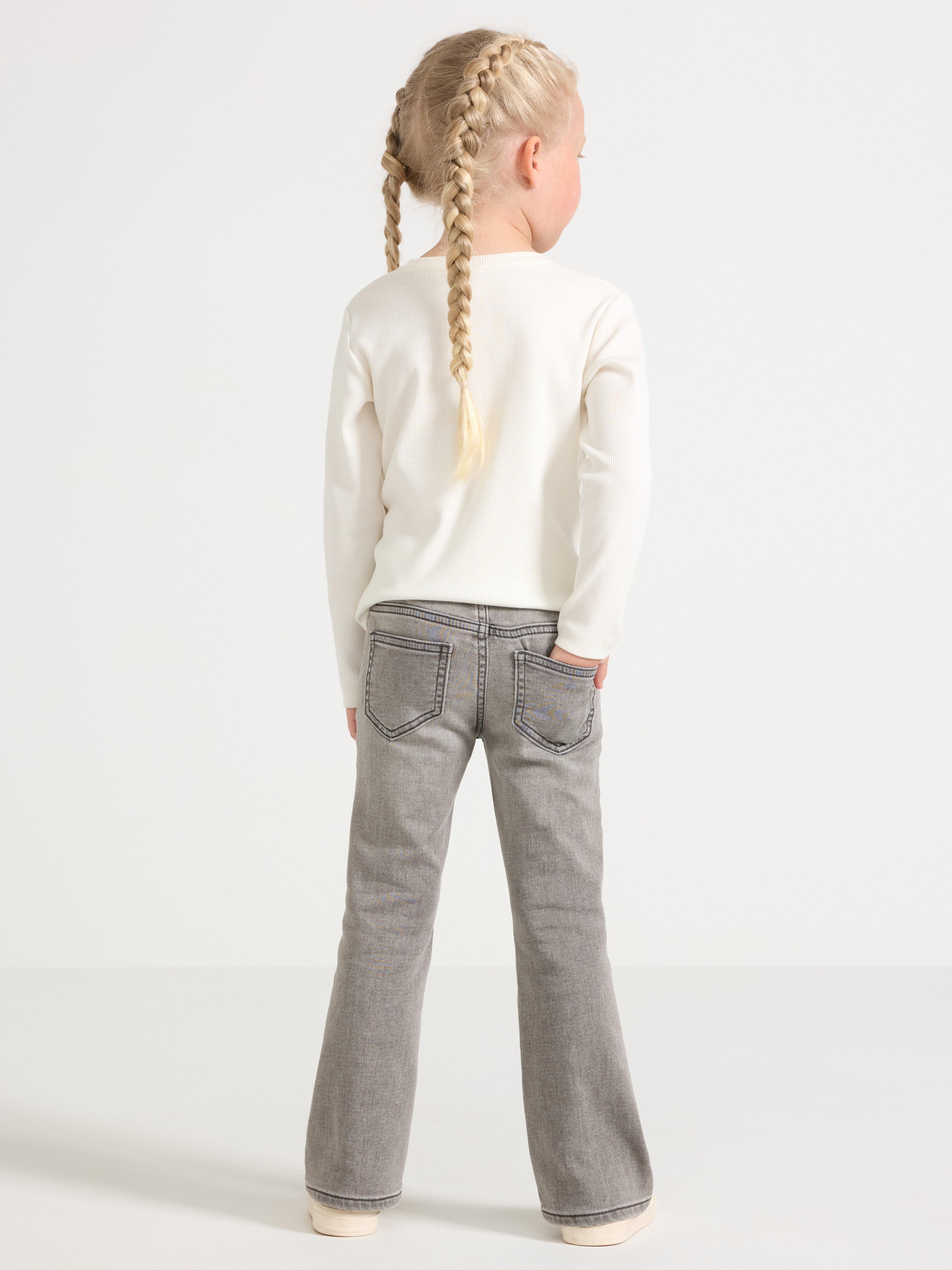 FREJA Jean évasé en denim gris