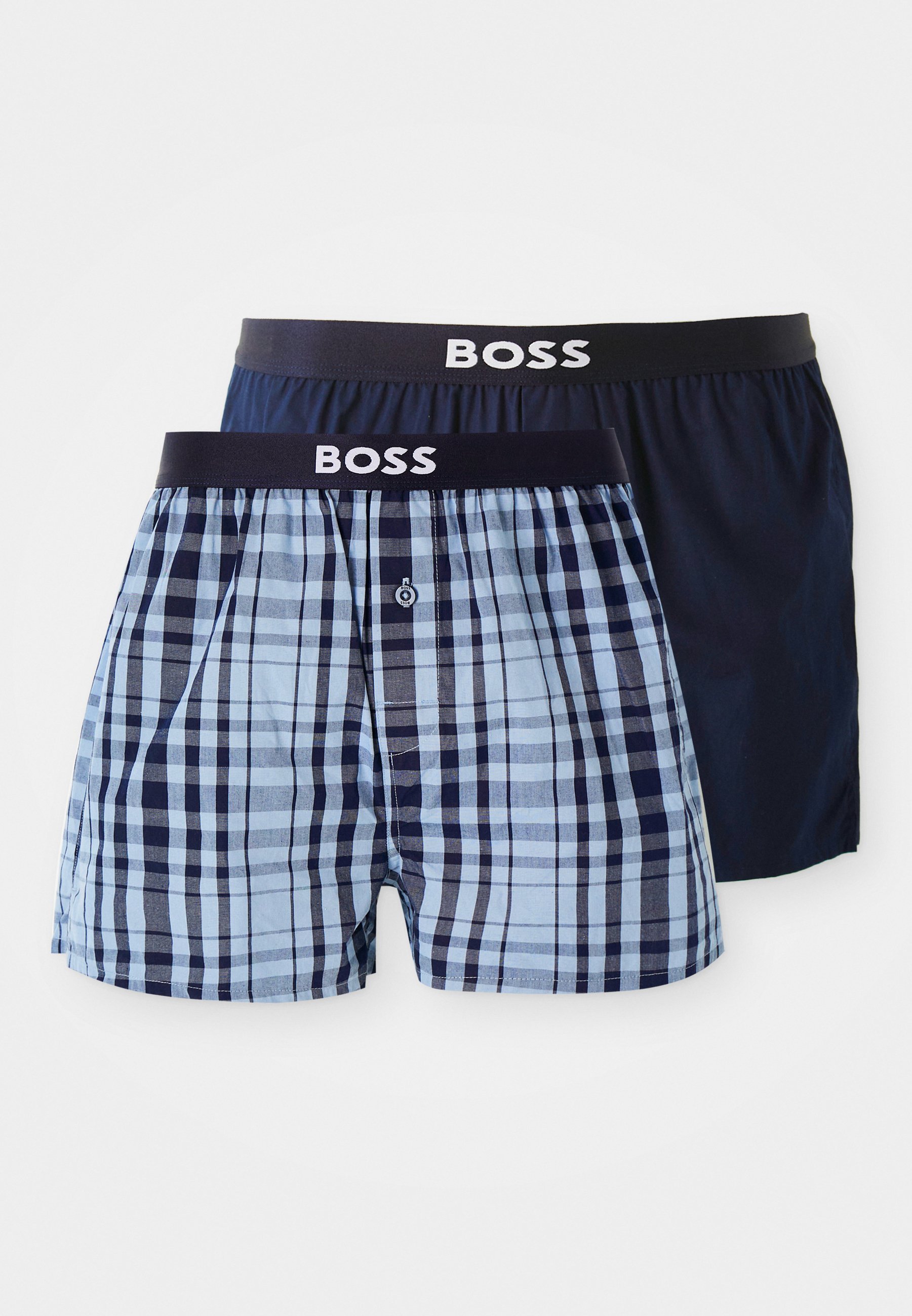 BOSS 2 PACK - Bokserki - rozpinane niebieskie