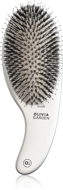 Olivia Garden Expert CURVE neilona sudraba mežacūkas saru matu suka