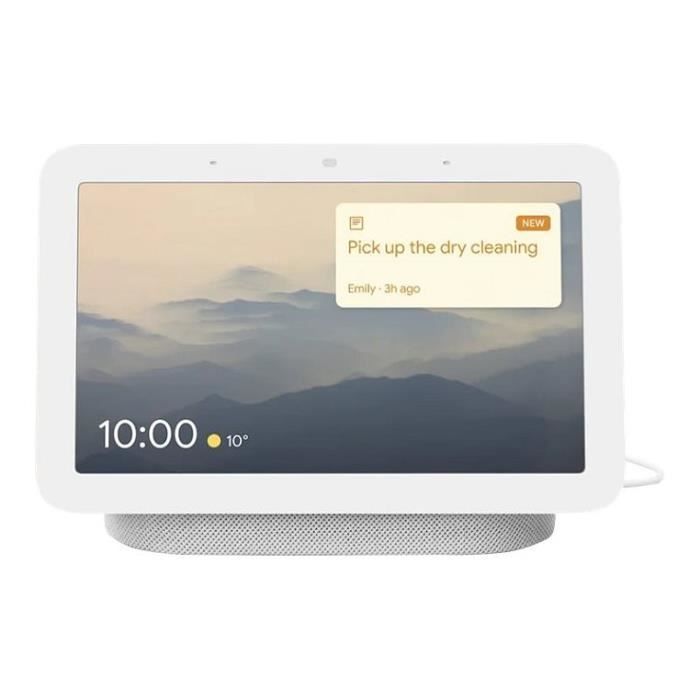 Altavoz inteligente Pebble de segunda generación con reloj despertador conectado y pantalla