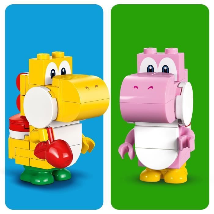 LEGO® 71428 Super Mario Ensemble d'Extension Forêt de Yoshi, Jouet pour Enfants avec 2 Figurines Yoshi