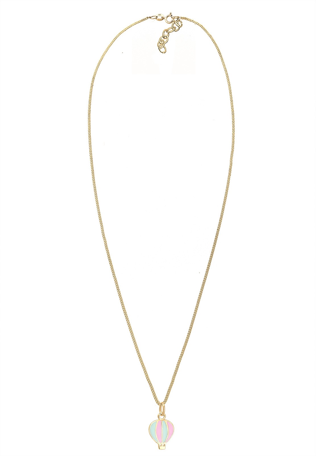 Elli Femme Pendentif Montgolfière Émail - (925/1000) Argent