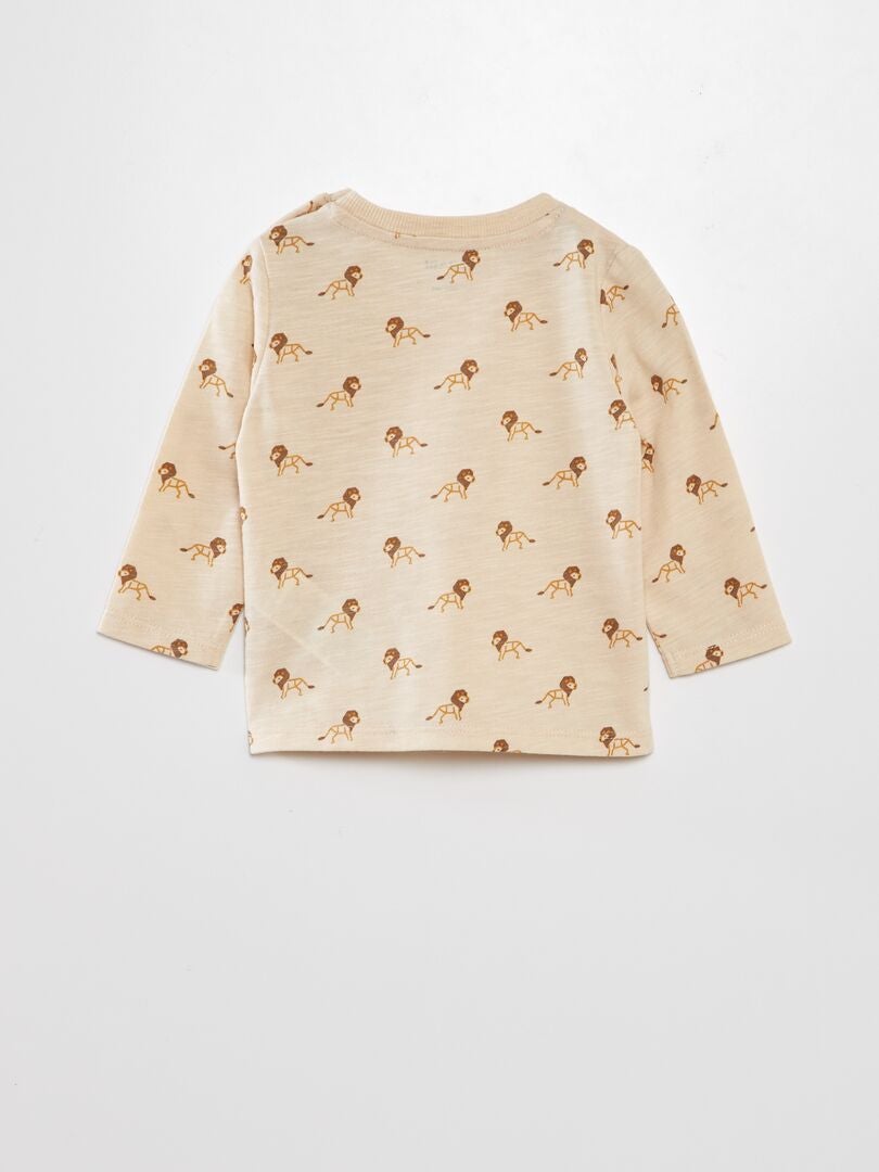 Camiseta animada - BEIGE