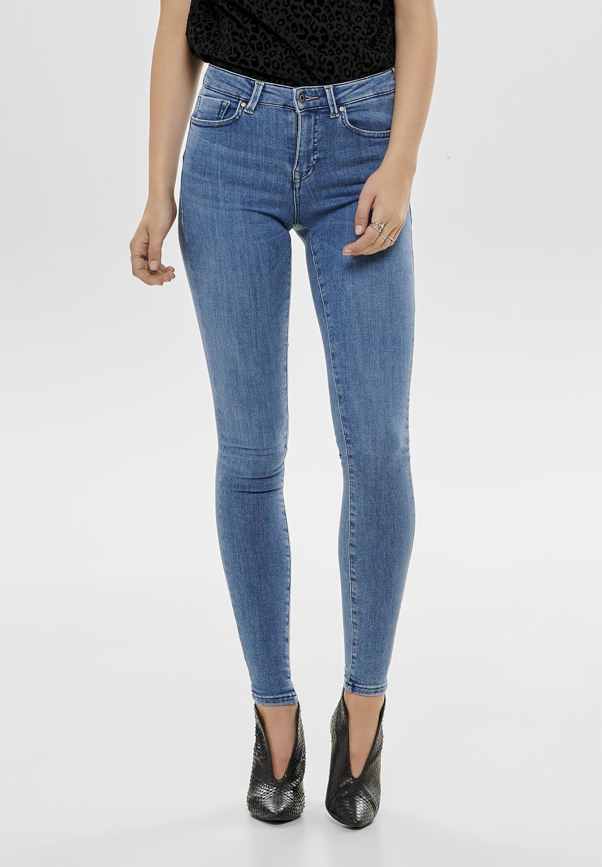 UNIQUEMENT ONLPOWER MID PUSH UP - Jean skinny - denim bleu clair