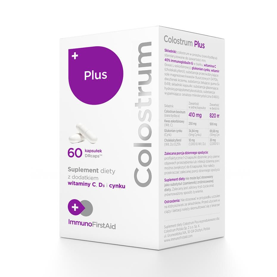 Colostrum Pologne Colostrum Plus 500 mg