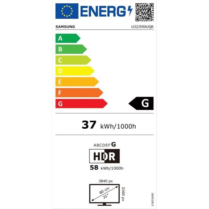 Ecran PC - SAMSUNG - U32J590UQR - 32
