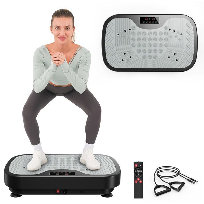 Plateforme vibrante - JOROTO - JV30 - Corps entier - 99 niveaux de vibration - Télécommande incluse