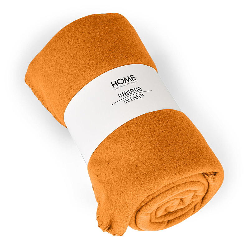 Couverture polaire orange 130x160
