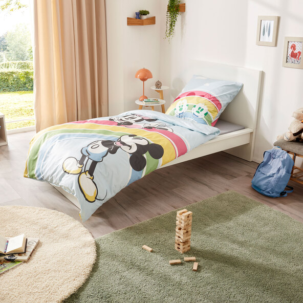 Gyerek polár ágyneműhuzat Mickey & Minnie, 135 x 200 cm