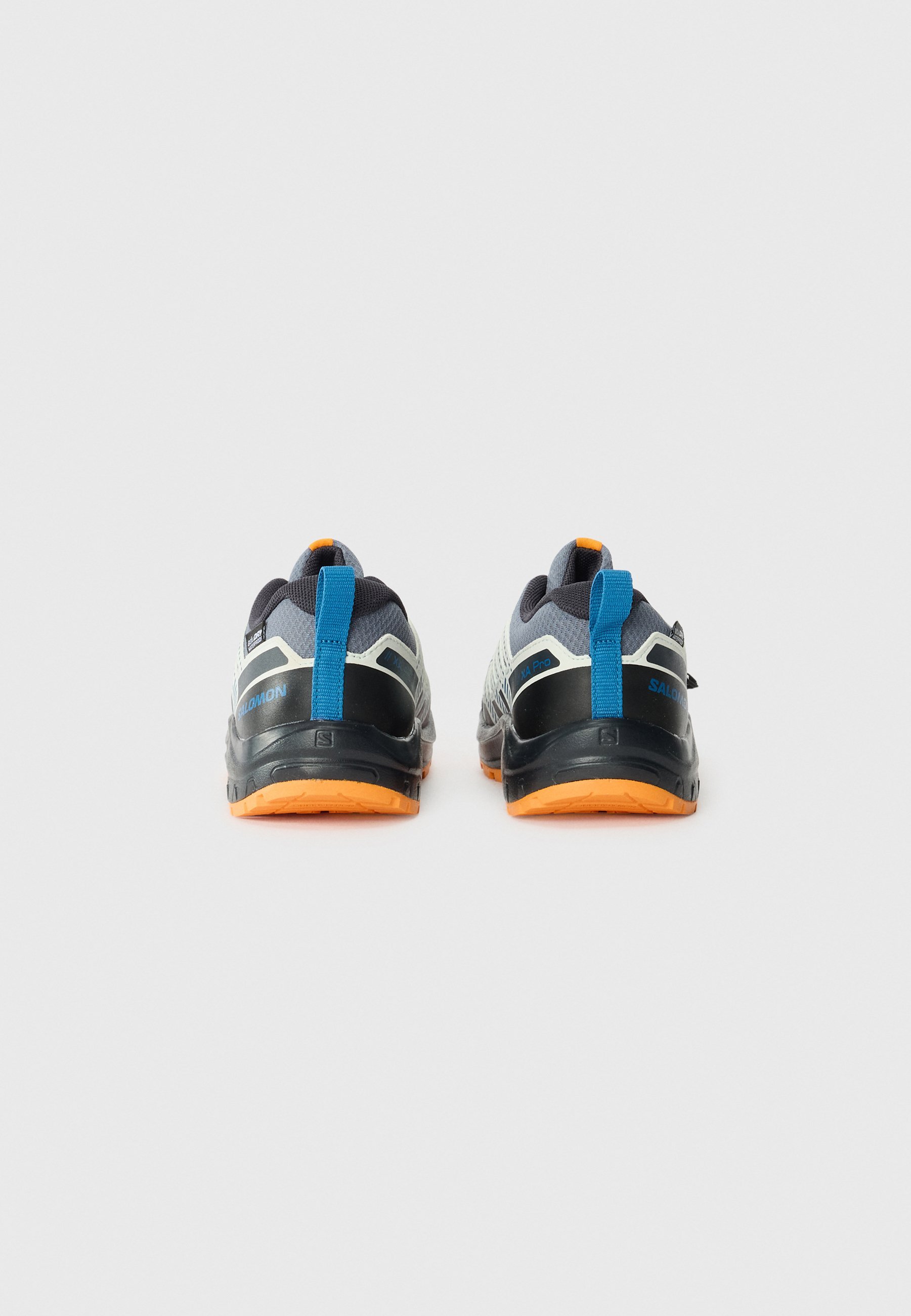 Salomon XA PRO V8 WATERPROOF UNISEX - Buty trekkingowe - grisaille/ciemnoniebieski/turmeric