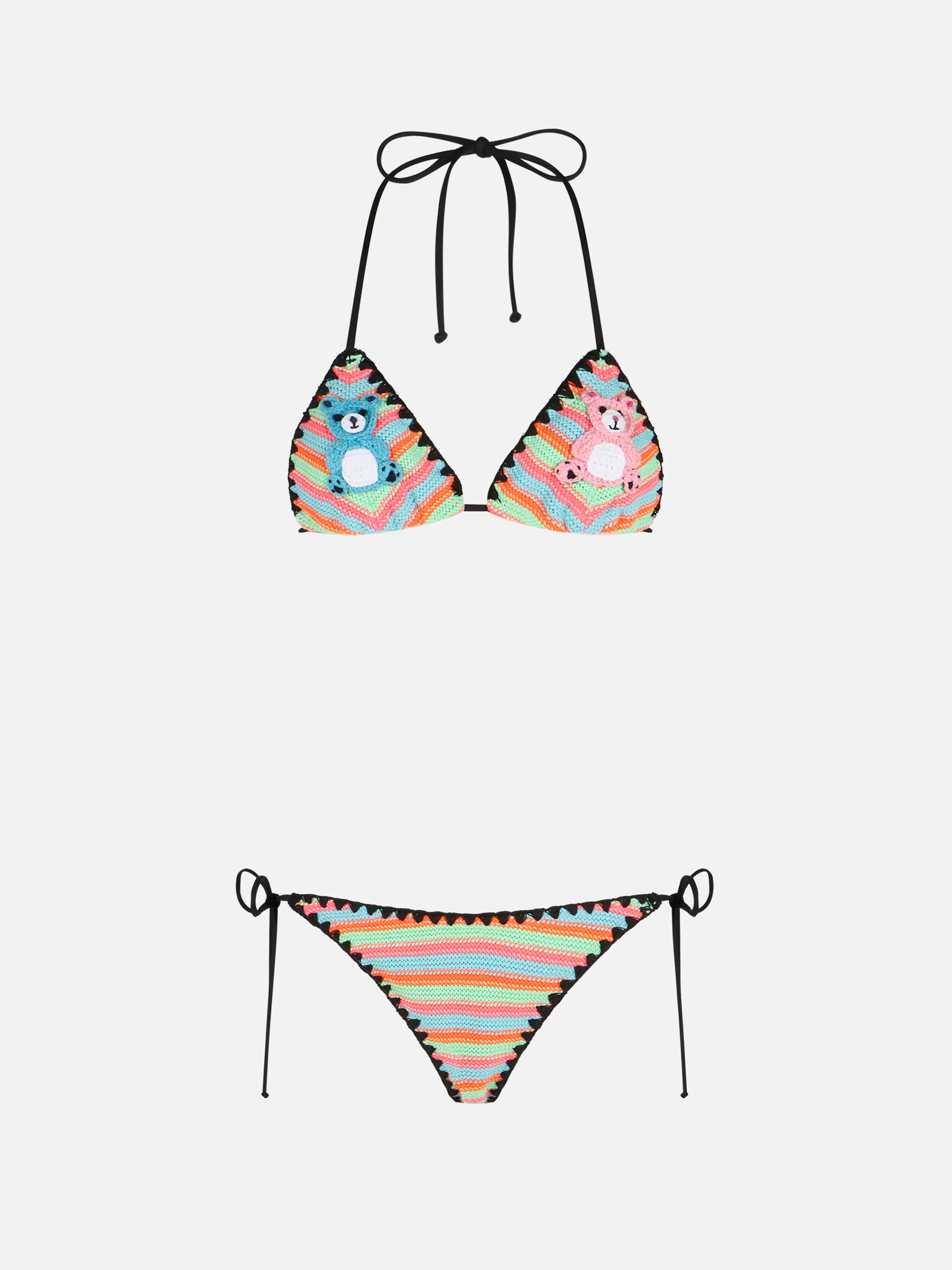 Maleah gehaakte driehoekige bikini voor dames met patches | BEEPY BEL