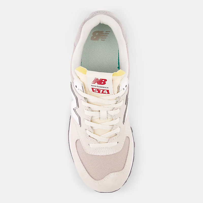 Unisex 574 - Zeezout met NB 102 Wit