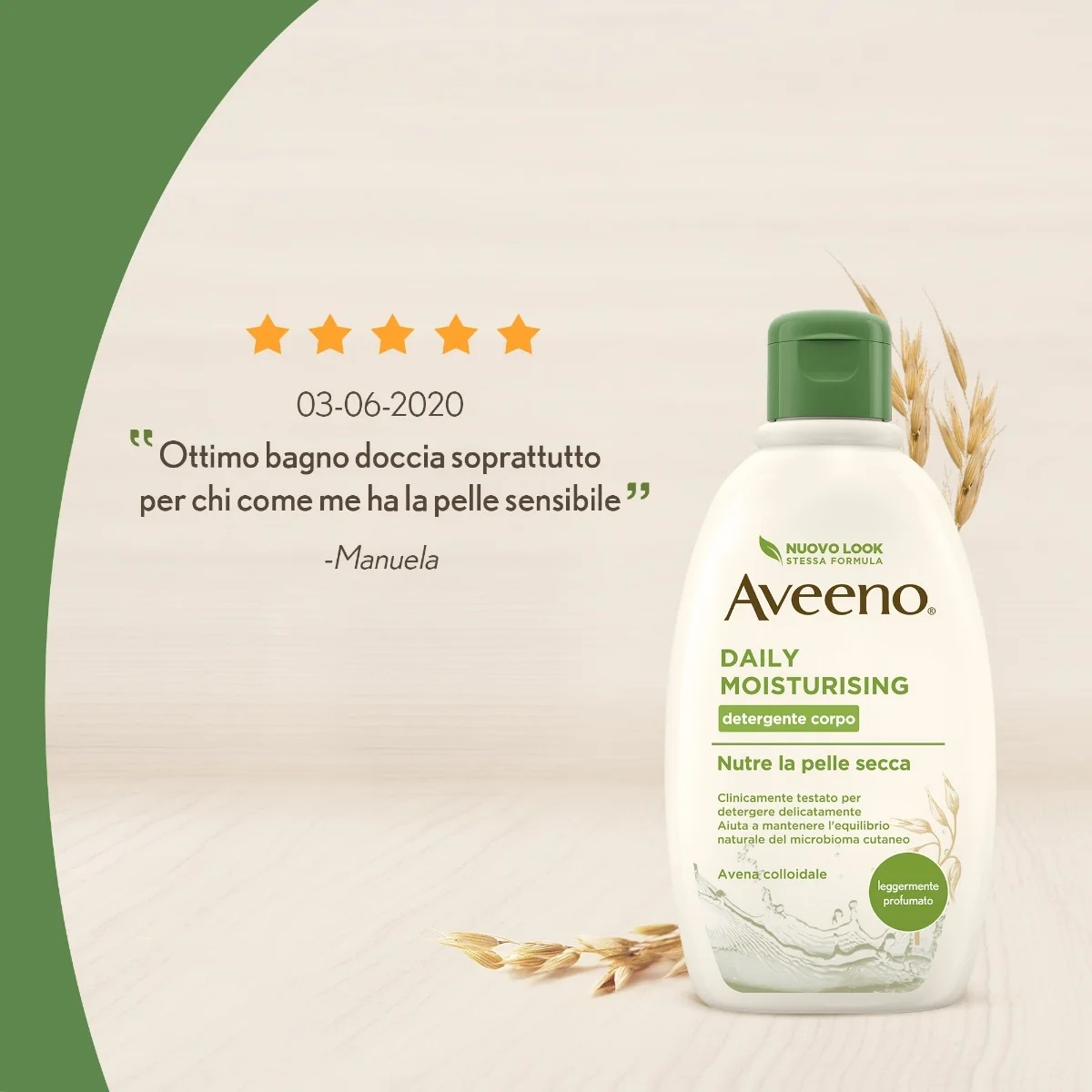 AVEENO Gel douche hydratant quotidien Aveeno 500 ml pour peaux normales à sèches