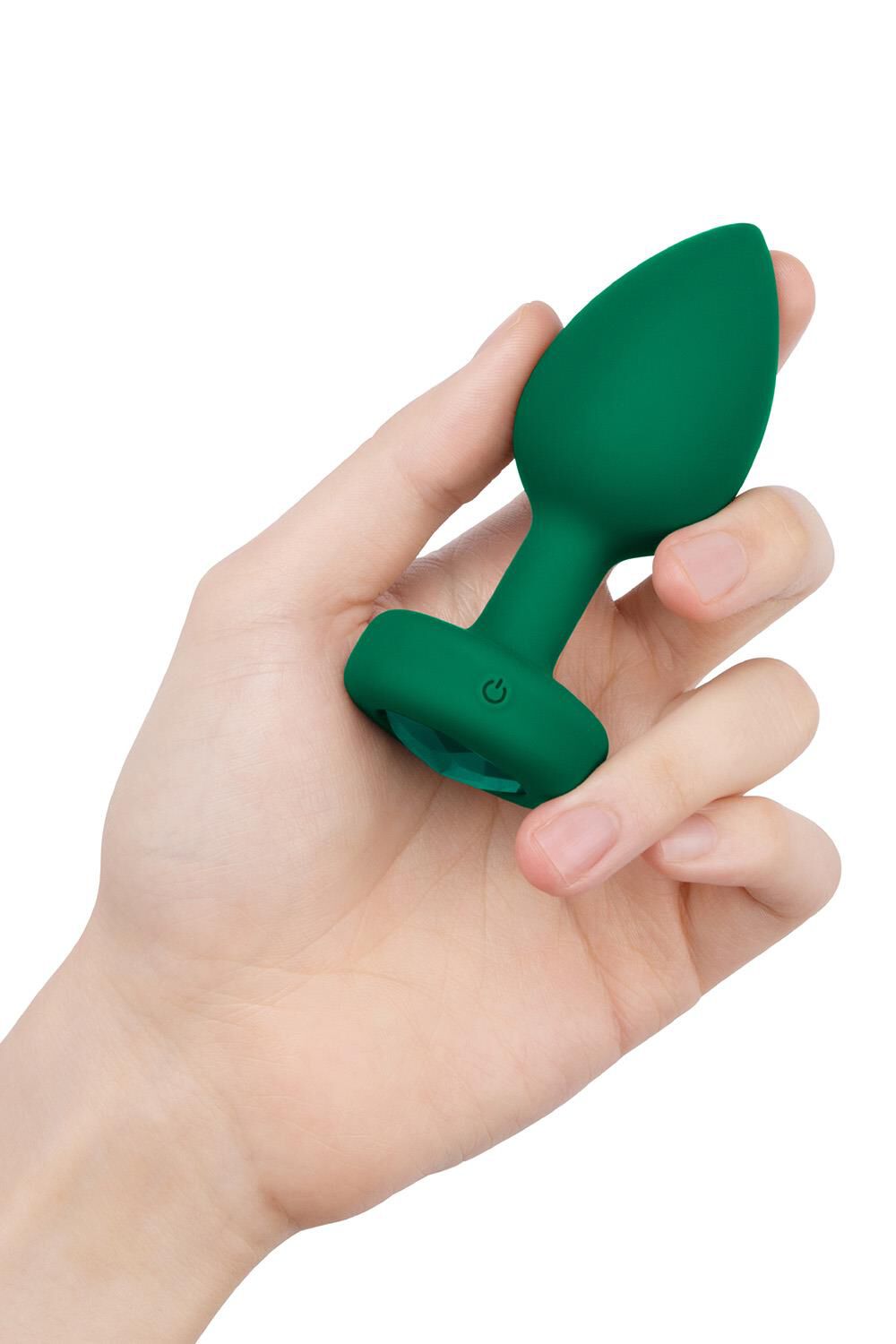 Vibračný kolík B-Vibe, veľkosť M/L, smaragdovo zelený
