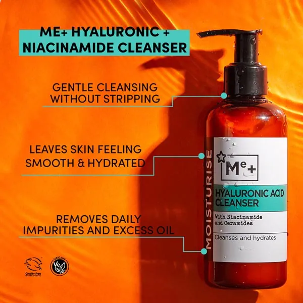 Detergente Me+ con acido ialuronico e niacinamide 200 ml
