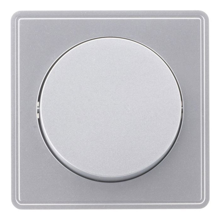 Vulco - Interruptor bidireccional simple de montaje en superficie Zenitech de 10 A, color plata