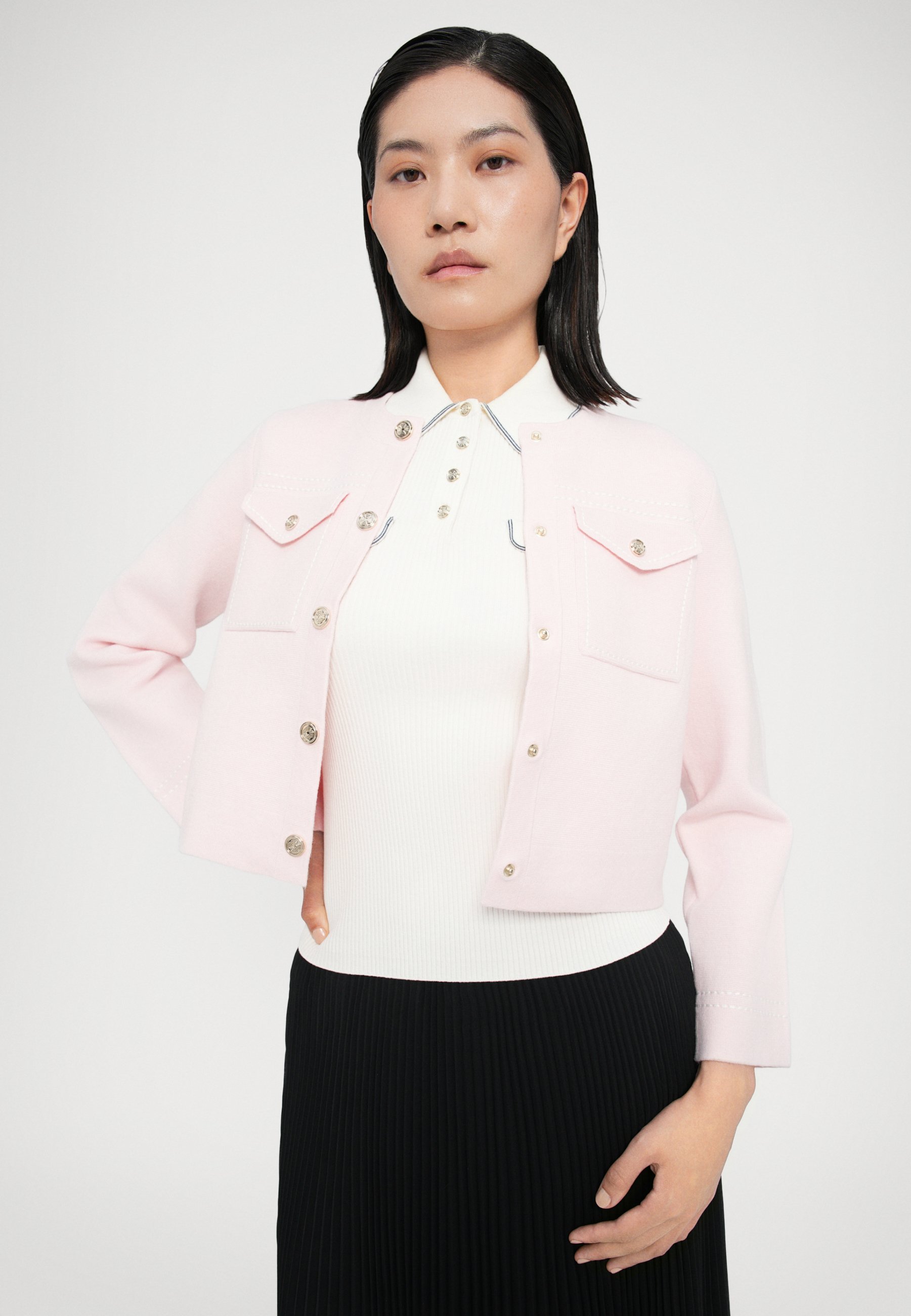 Maje MOUSSAILLON - Strickjacke - rosa