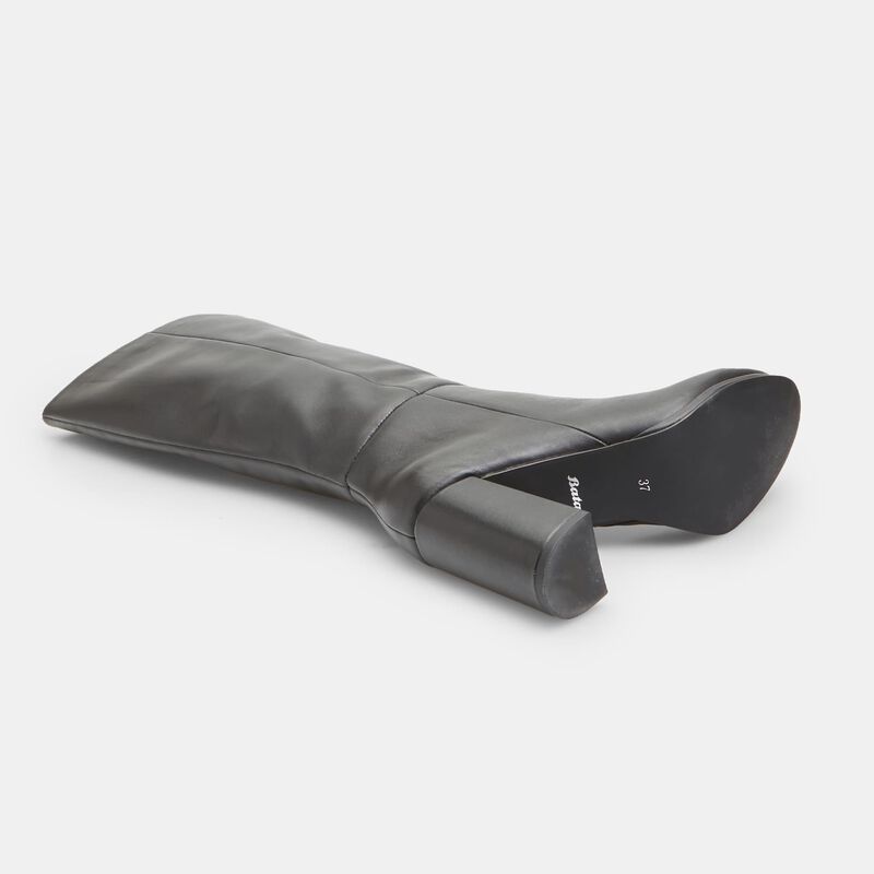 BATA damskie skórzane buty na obcasie