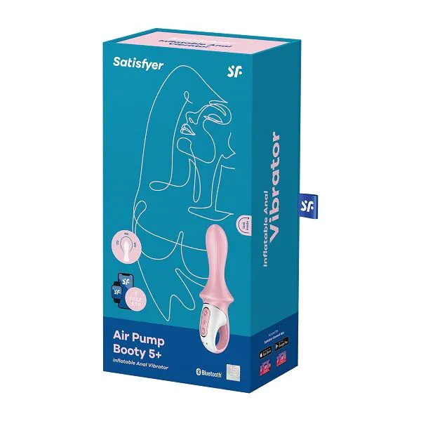 Satisfyer Masażer Air Pump Booty 5+ Red Masażer intymny