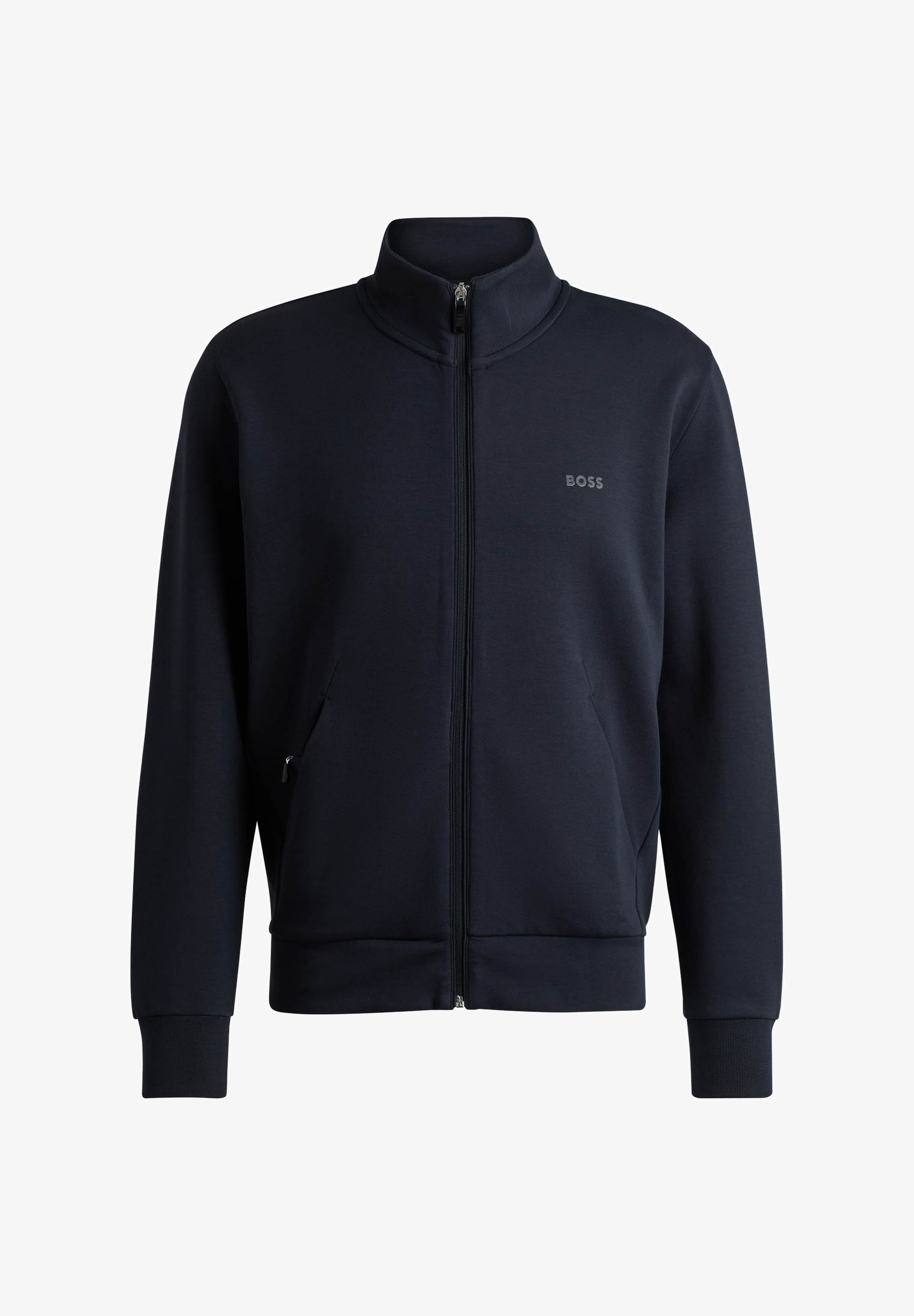 BOSS SKAZ - Trui met rits - donkerblauw