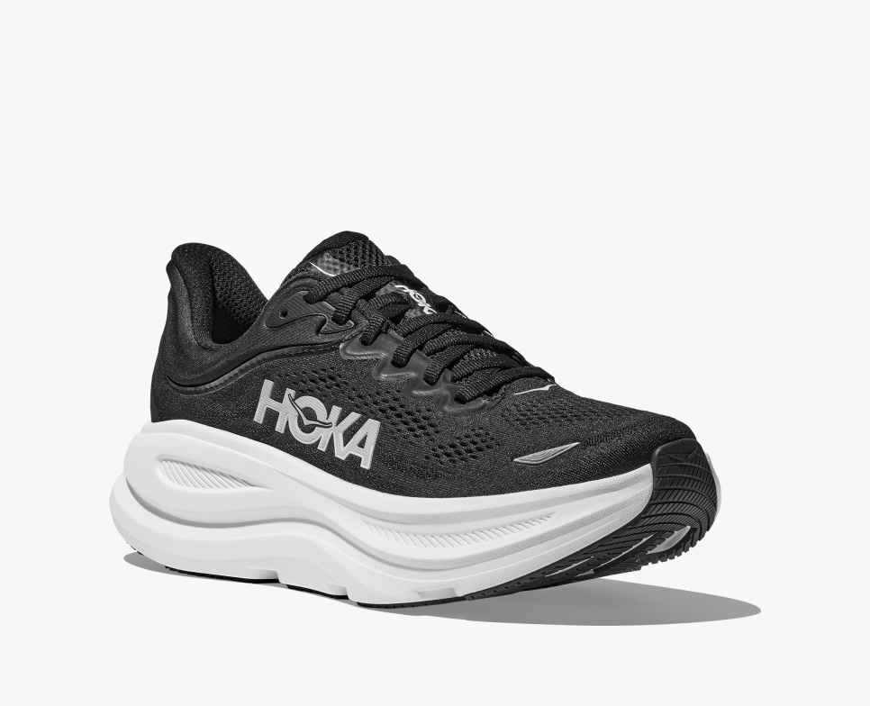 HOKA Bondi 9 Zwart/Wit