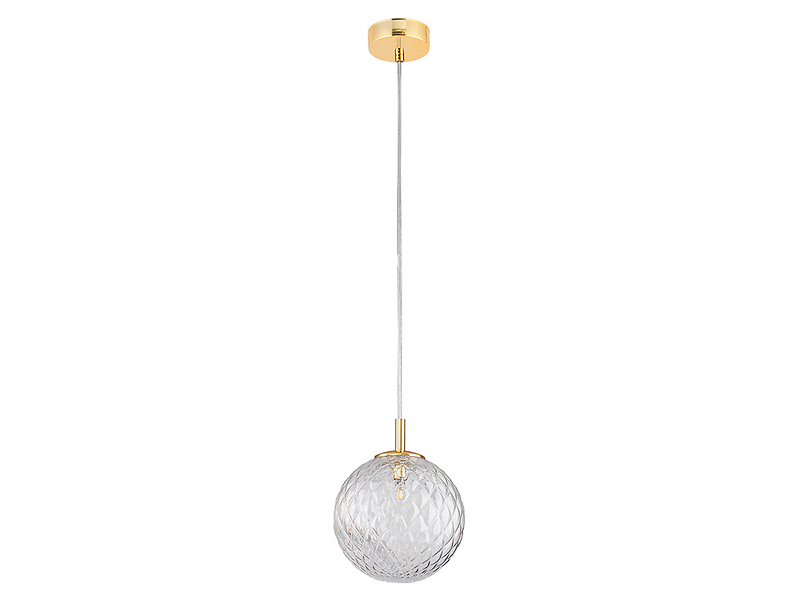 Lampa wisząca Cadix 21 cm szklana złota