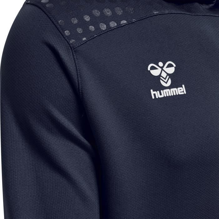 Hummel Men's Hmllead Poly Hoodie - Navy Blue - Long Sleeves - Multisport