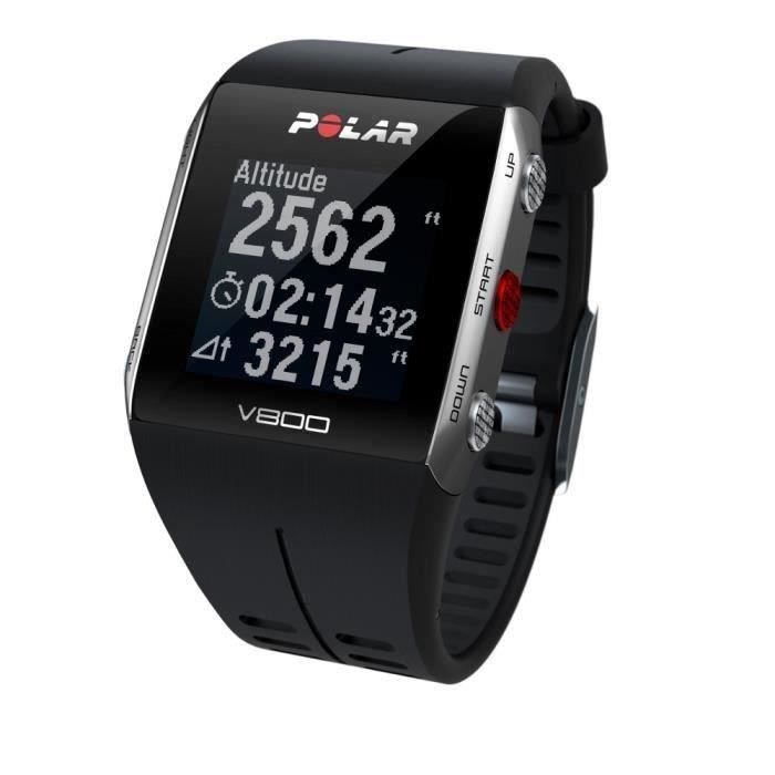 Smartwatch GPS Polar V800 - GPS veloce e preciso - Impermeabile fino a 30 metri - Cassa in alluminio e acciaio inossidabile