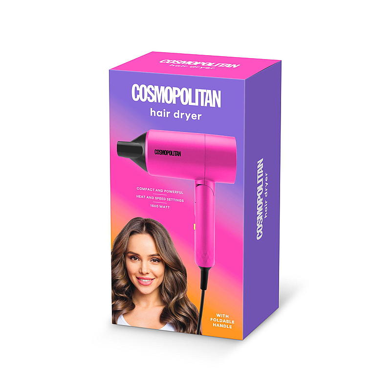 Cosmopolitan Hårføner 1600 W, sammenleggbar, Cosmopolitan