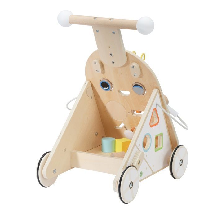 Multi-activity trolley - Classic World - Robot - Wood - Adjustable - 12 months and over