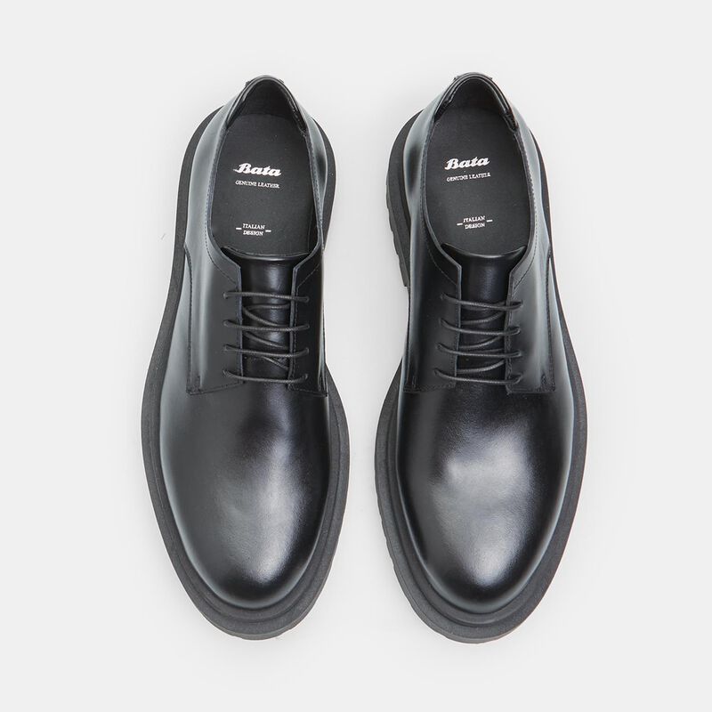 BATA Męskie skórzane buty sznurowane