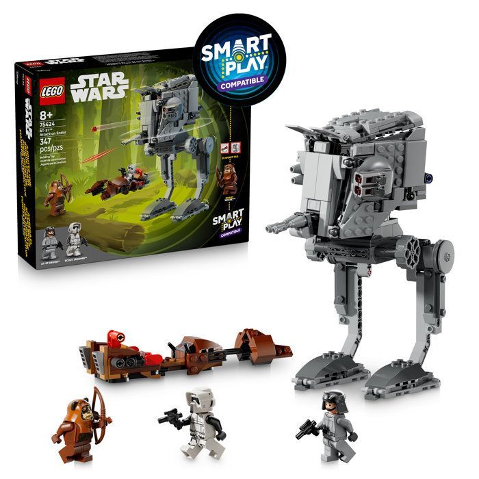 LEGO Star Wars SMART Play: AT-ST Angreb på Endor - Legetøj egnet til alderen 8+ 75424