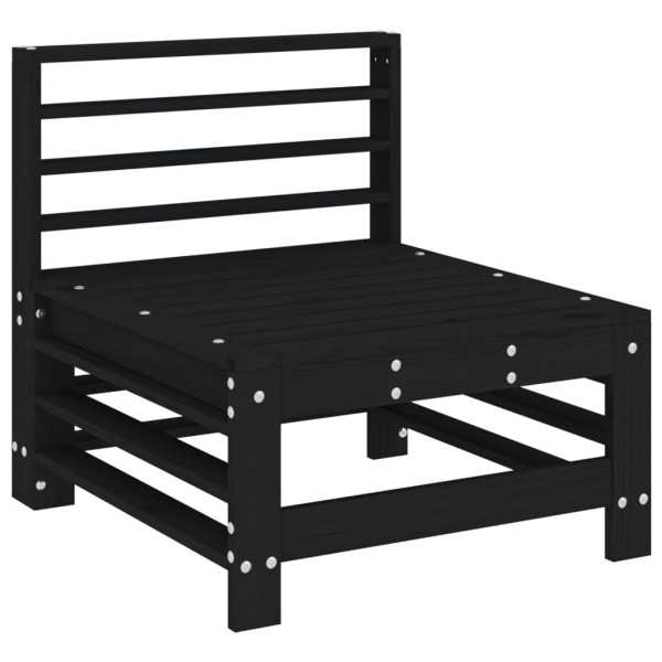 VidaXL Ogrodowa sofa środkowa czarna